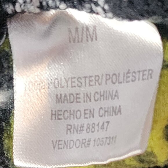 MJC Intl Dr. Seuss Black Green Red Grinch Naughty Poly Fleece Sleep Pants Size M - Picture 13 of 16